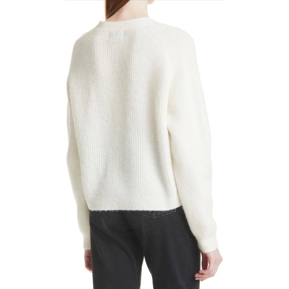 GANNI Ribbed-knit Caridgan Alpaca & wool blended NWT - Picture 8 of 16